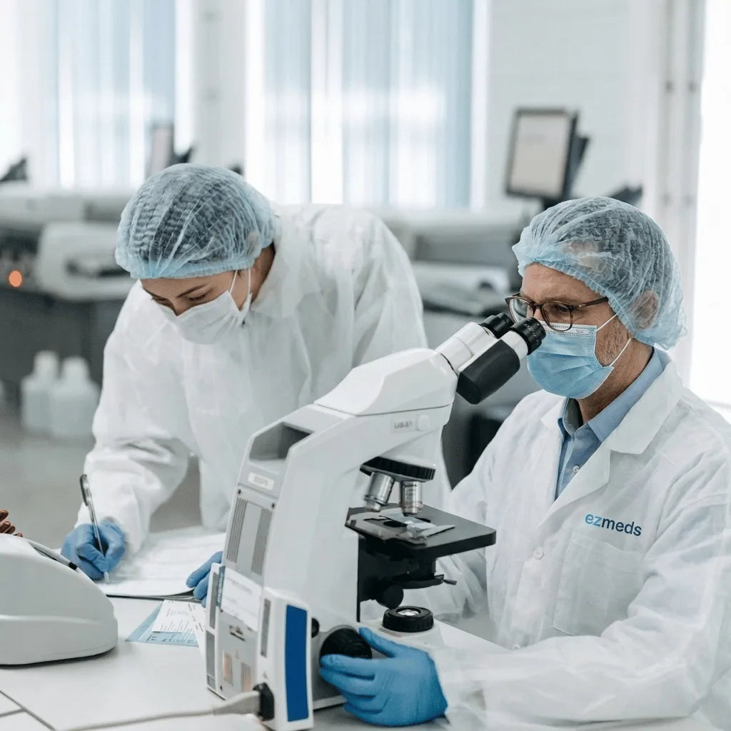 Doctors working on medicine